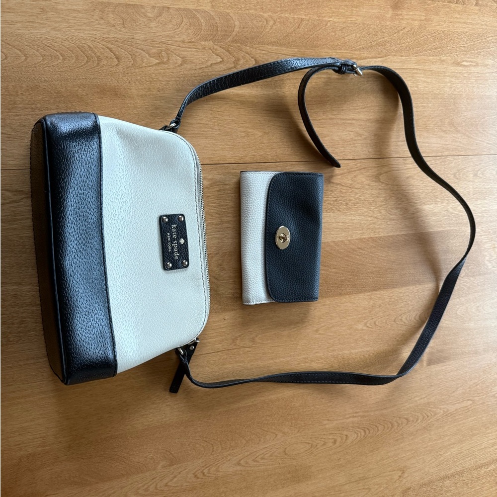 Kate spade purse with matching Clutch clutch
